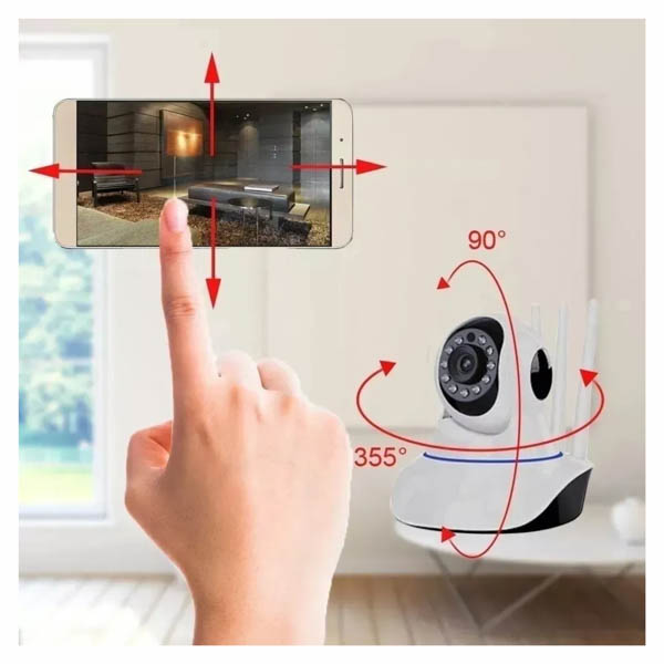 Camara Ip 360 Wifi Ethernet Microfono Y Bocina utiliza la App V380 - IMPORTADORA