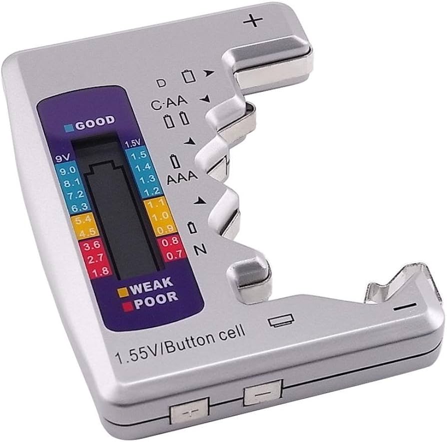  Batería Ensayador Inspector Siete Escribe de Batería C AA AAA D N 9V (6F22) y Baterías de 1,55 V