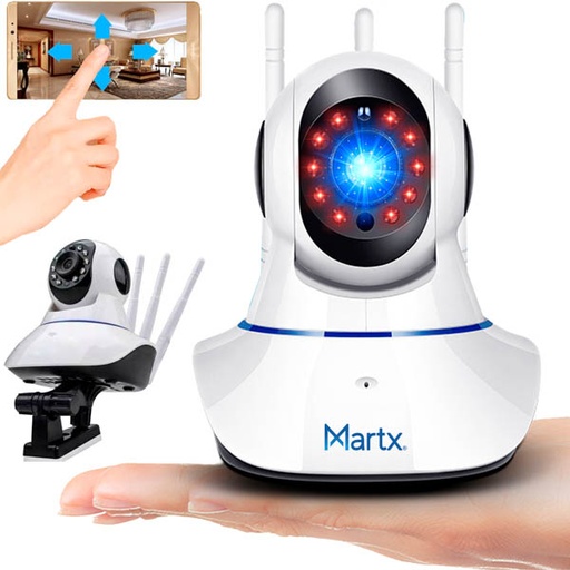 [2121] Camara Ip 360 Wifi Ethernet Microfono Y Bocina utiliza la App V380 - IMPORTADORA
